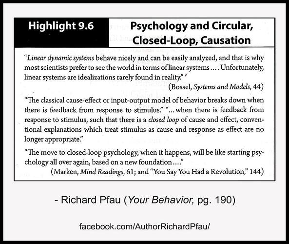 Psychology and Closed Loop Causation